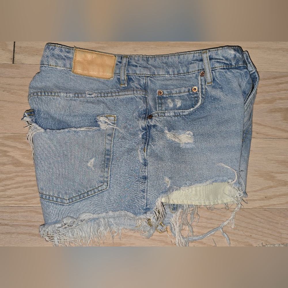 ZARA- Ripped Short skyblue - Picture 8 of 10